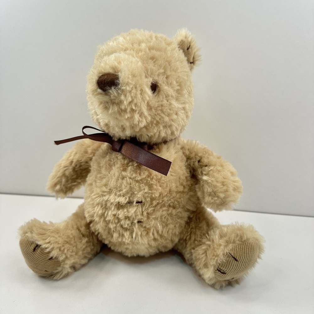 Winnie The Pooh Plush 10" Disney Baby Classic Brown Stuffed Animal Toy with Bow